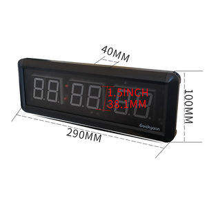 Goakgaan 1.5 \ "kırmızı <span class=keywords><strong>LED</strong></span> dijital Fitness zamanlayıcı Mini ev için spor salonu ekipmanları kulübü ve spor salonu kullanımı için tedarik - Product Image 2