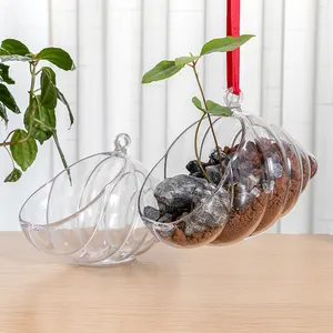 Yicai Transparente Schalen form Beton Blumentopf form für DIY Large Conch Sukkulenten Pflanz behälter Zement