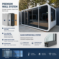 Casa Prefabricada Tipo Cabaña Space Apple, Cápsula de Lujo para Glamping, Casa Pequeña Móvil Prefabricada, Ensamblaje Rápido, Hotel Resort, Vacaciones