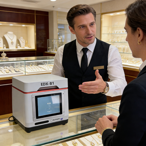 Best-seller EDX-B1 Benchtop <strong>XRF</strong> <strong>Gold</strong> Testing Machine CE Certified <strong>Gold</strong> <strong>Tester</strong> <strong>Gold</strong> <strong>Purity</strong> <strong>Tester</strong> Karat <strong>Tester</strong> - Product Image 3
