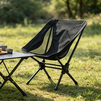 Chaise de camping pliable en aluminium robuste, chaise portable d'extérieur pour la randonnée, le pique-nique, la plage, la pêche, design personnalisé