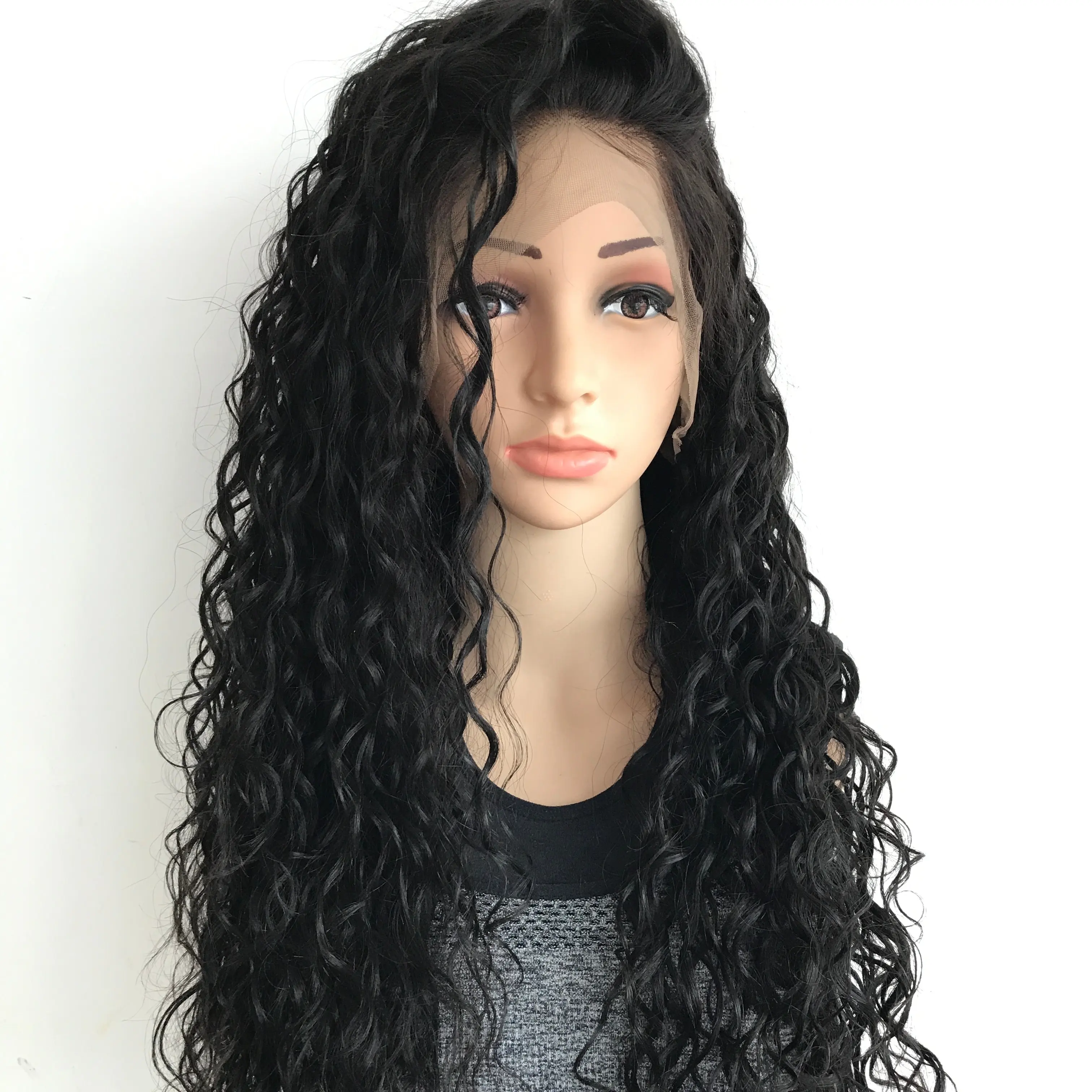 Loose deep 360 Lace Front Wigs Brazilian Virgin Human Hair Wigs with Baby hair Pre plucked hairline
