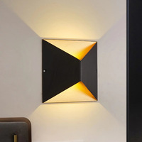 Applique murale extérieure étanche à éclairage bidirectionnel LED, pour cour et passage, et applique créative pour escalier intérieur