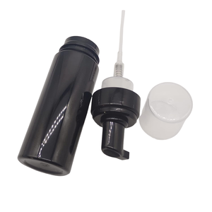 Bouteille de savon mousse en PET noir de 100 ml/120 ml/150 ml/200 ml avec pompe en PP, logo personnalisé imprimé pour le savon liquide - Product Image 4