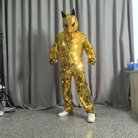 Costume de performance robot miroir, tenue de scène TV miroir, vêtement de danse pour boîte de nuit, déguisement de festival, défilé, cosplay