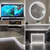 Bande LED néon flexible blanche 12V de 5 m (16,4 pi) étanche IP65 pour les joueurs et les décorateurs de setup, idéale pour les bureaux de gaming et la décoration de la pièce