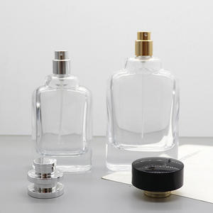 Botella de Spray Transparente de 50ml 100ml, Botella de Perfume de Vidrio Transparente con Pulverizador - Product Image 3