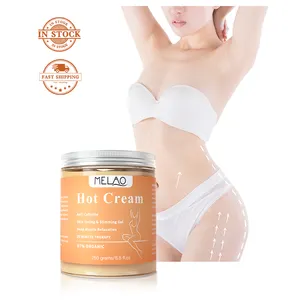 Melao Private Label Shaper Body Wrap Hot Afslankende Crème Gel Vetverbranding Anti Cellulite Hot Crème Gewichtsverlies