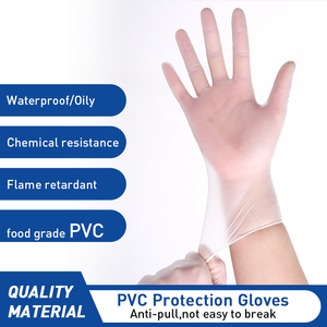 Gants jetables en PVC sans poudre, antistatiques et antidérapants, gants d'examen en vinyle, usage général - Product Image 2