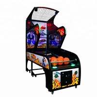 Machine de jeu de basket-ball à monnayeur, machine d'arcade de basket-ball de rue avec éclairage LED éblouissant, divertissement sportif pour centre commercial et salle de jeux familial (FEC)