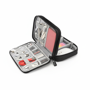 Nylon Travel Storage <b>Bag</b> Rectangle Transparent <b>Space</b> Saving Minimalist Design Compression Type For Digital Accessories - Product Image 1