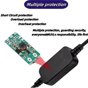 Usb 5V đến 9V 12V Boost chuyển đổi cáp 2A Step-Up cáp điện cho <span class=keywords><strong>Router</strong></span> không dây Xe GPS Radar Detector 5521 DC cáp điện - Product Image 2