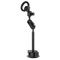 Support de tablette et de téléphone portable en alliage d'aluminium à hauteur réglable avec ventouse, étanche, compatible avec le tableau de bord de la voiture