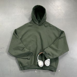 Sudadera con Capucha Térmica Unisex XL 430G 100% Algodón, Otoño Invierno, Nueva Sudadera Básica de Color Sólido, Talla Grande, Cálida, con Bordado 3D - Product Image 4