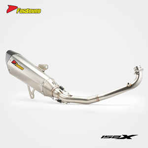 Sistema de Escape para Motocicleta de Acero Inoxidable con Coloración de Llama para Scooter <span class=keywords><strong>Zontes</strong></span> <span class=keywords><strong>Moto</strong></span> 150X, Precio de Fábrica al por Mayor de Forsound - Product Image 4