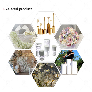 عرض ساخن لحفلات الزفاف, دعامة من الحديد اللامع لحفلات الزفاف والحلوى ، منصة حفلات الزفاف - Product Image 5