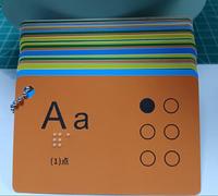 Carte Braille personnalisée imprimée avec technologie NFC 13,56 MHz, étanche et contrôle d'accès par puce pour usage professionnel