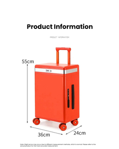 Valise de <span class=keywords><strong>voyage</strong></span> portable élégante Phantom Purple de 20 pouces, légère, avec miroir LED, grande capacité pour les voyages et les examens à l'étranger - Product Image 4