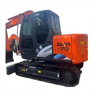 Mini-excavatrice hydraulique sur chenilles d'occasion Hitachi ZX70 ZX75 ZX120 ZX200, idéale pour la construction, modèle Hitachi ZX70-5A - Product Image 1