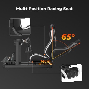 Cockpit de course professionnel en aluminium robuste et réglable pour jeux de course automobile avec garantie d'un an - Product Image 3