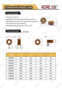 RORE T050125 22UH 33UH 39UH 47UH 56UH 68UH 82UH 100UH induttore induttore a corrente elevata 3A 4A 5A 10A bobine induttore a nucleo toroidale - Product Image 4