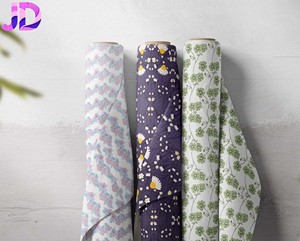 Tissu en coton peigné tissé à motif floral, design professionnel, pour vêtements, chemises et costumes légers et transparents, écologiques et biologiques, pour filles - Product Image 1