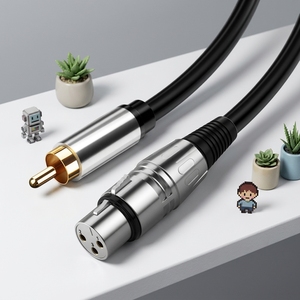 Câble audio mono blindé en PVC DAJIANG OEM <span class=keywords><strong>RCA</strong></span> mâle vers <span class=keywords><strong>XLR</strong></span> femelle, cordon <span class=keywords><strong>XLR</strong></span> femelle 3 broches pour mixeur, amplificateur, haut-parleur et microphone - Product Image 2