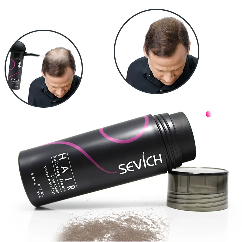 Wholesale Effective Multi-colors Thick Filling Hair Building Fibers Cover Fiber Growth Powder Black Dark Brown For Men And Women