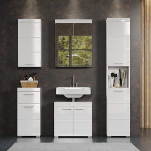 Grande armoire <span class=keywords><strong>de</strong></span> <span class=keywords><strong>rangement</strong></span> <span class=keywords><strong>de</strong></span> luxe haute brillance <span class=keywords><strong>Commode</strong></span> en bois à 2 tiroirs pour <span class=keywords><strong>salle</strong></span> <span class=keywords><strong>de</strong></span> bains <span class=keywords><strong>Commode</strong></span> à tiroirs - Product Image 4