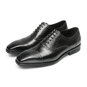 Chaussures en cuir formelles sur mesure luxueuses, fabriquées à la main, chaussures Oxford décontractées pour hommes, avec semelles antidérapantes, toutes saisons - Product Image 6