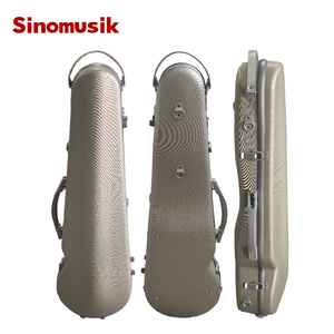 Estuche de Violín Triangular de Fibra de Vidrio Colorido, de PC, Resistente y de Buena Calidad, Nuevo Diseño Sinomusik VFC-01 - Product Image 2