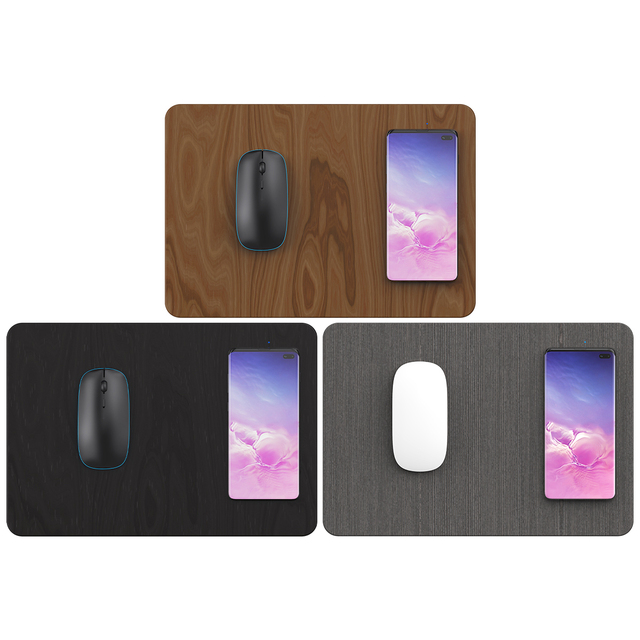 For Mouse Pad Wireless Charger 15W Type C QC3.0 Phone Charging Gaming