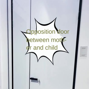 การปรับแต่งพื้นผิวฟิล์มเคลือบสีผงอัดขึ้นรูปประตูไม้อลูมิเนียมไร้กรอบ - Product Image 3