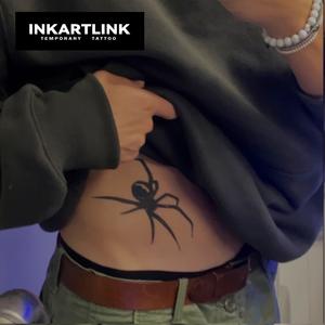 Tatuaje Semipermanente de 15 Días al por Mayor, Tatuaje Temporal de Arte Corporal con <span class=keywords><strong>Tinta</strong></span> Herbal de Araña Viuda <span class=keywords><strong>Negra</strong></span> Realista - Product Image 2