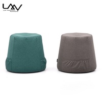Pouf moderne en tissu pour salon et chambre à coucher, meuble ottoman, repose-pieds, chaise, vente en gros