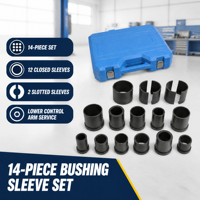 Kit de 14 outils universels pour l'extraction et l'installation de silentblocs fendus et de manchons de pression pour Mercedes BMW Audi