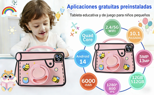 Tablet <span class=keywords><strong>de</strong></span> 10.1 Pulgadas al por Mayor, Último Modelo, 5G WIFI, Alto Rendimiento, MTK6750, Android 14, Tablet con SIM, Funda <span class=keywords><strong>de</strong></span> Silicona y Correa - Product Image 3