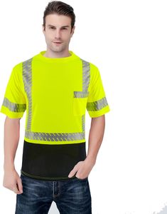 Nouveauté T-shirts de travail grande taille, respirants et personnalisés, gilet anti-bactérien vert anti UV avec logo réfléchissant, vente <span class=keywords><strong>en</strong></span> <span class=keywords><strong>ligne</strong></span> - Product Image 3