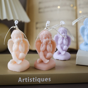 Vente en gros Offre Spéciale nouveauté petit Angle bébé en forme d'ange parfumé cadeau de bougie d'art - Product Image 3