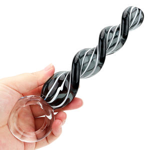 Kostenlose individuelle Schachtel - Spirale Analsex-Splug Sex Männer Femme-Glas Dildo Vaginal-Stimulation Prostata-Massagegerät Gesäß Kristallpenis - Product Image 4