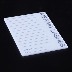 Palette de cils en <span class=keywords><strong>acrylique</strong></span> blanc, impression personnalisée, 12 pièces - Product Image 1