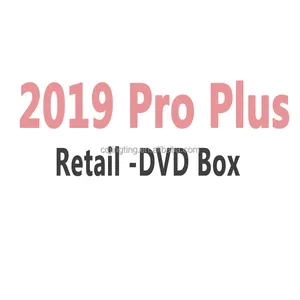Authentique 2019 Pro Plus DVD Box 100% Online Activate 2019 Professional Plus Dvd Full Package Ship Fast