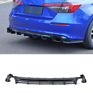 Diffusore posteriore in plastica nero lucido per paraurti posteriore Honda <span class=keywords><strong>Civic</strong></span> 11a generazione <span class=keywords><strong>2022</strong></span> - Product Image 1