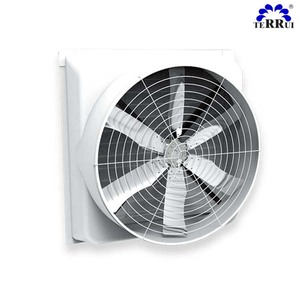 Ventilateur d'extraction industriel Terrui silencieux de <span class=keywords><strong>48</strong></span> pouces avec moteur EC à faible bruit, boîtier insonorisé, contrôle PLC/application, montage mural - Product Image 1
