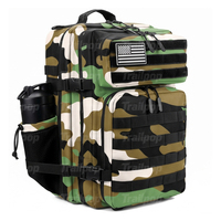 Sac à dos de chasse Trailpop avec logo personnalisé, résistant à la boue, camouflage, pour la randonnée en pleine nature, 45L