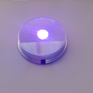 Battery Powered Multicolor Changing 3d Crystal Led Light <strong>Display</strong> Stand Cheap Round Shape Led Base for Crystal Decoration - Product Image 5