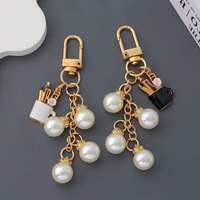 Porte-clés délicat pour femme, accessoires, porte-stylo en émail coloré, style dessin animé, alliage de zinc, métal, cadeau, porte-clés pour sac à main