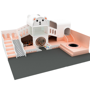 Toboggan en plastique blanc jeu souple <span class=keywords><strong>piscine</strong></span> à balles château coquin pour bébé équipement de terrain de jeu intérieur - Product Image 6