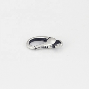 Cierre de collar chapado en oro con forma de luna elegante de plata de ley 925, tipo push gate, de 13mm y 14mm - Product Image 5