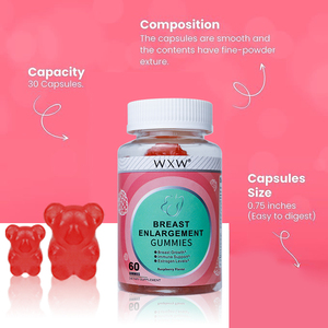 Gommes d'agrandissement du sein personnalisées directes de l'usine suppléments beauté raffermissement de la peau bonbons pour les seins - Product Image 2